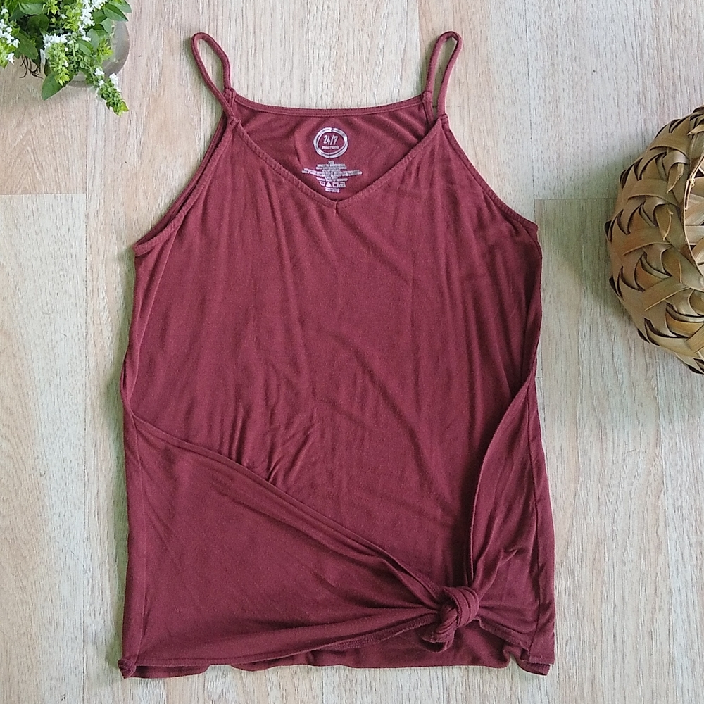 5/$10 Maurices Tie-Front Tank Top, XS